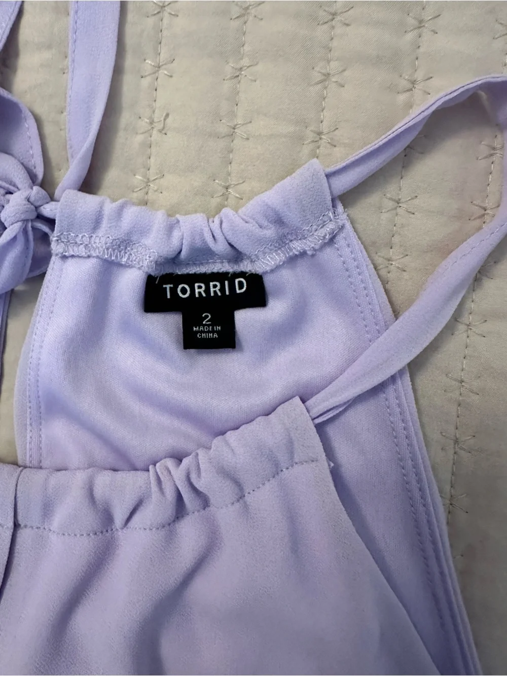 Torrid Lavender High Neck Keyhole Dress - Picture 9 of 12